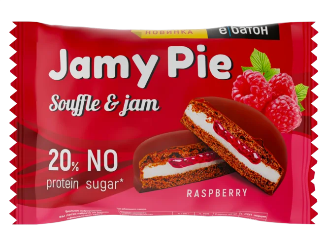 Изделие кондитерское Печенье Jamy Pie Souffle and Jam 60г вкус Малина Ёбатон
