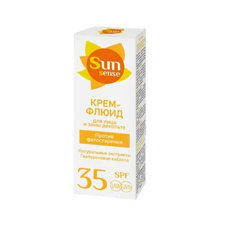 Сан Сенс Крем-Флюид Для Лица И Зоны Декольте Spf35 Против Фотостарения 75 мл