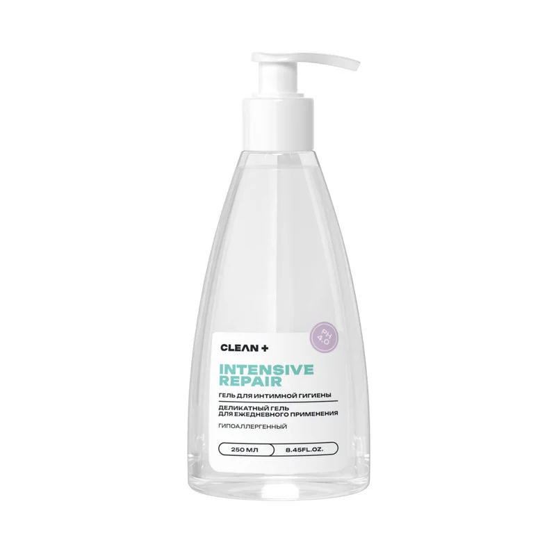 Гель для интимной гигиены Cleanplus Intensive Repair для ежедневного применения гипоаллергенный 250 мл