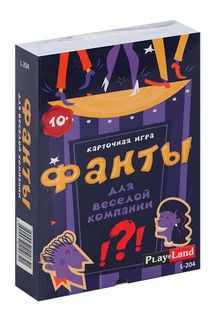 Настольная игра Play Land Фанты для веселой компании 56 карточек/112 заданий