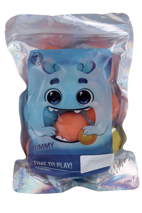 Мячи Funny toys каучуковые Монстрик 9 шт d=4,5 см