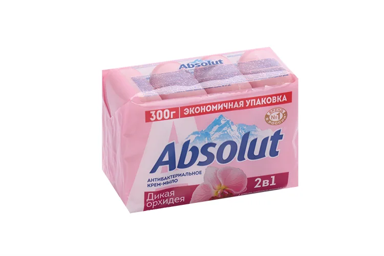 Крем-мыло Absolut 2в1 Дикая орхидея 75 гр 4 шт