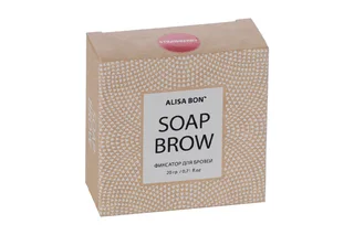 Мыло фиксатор Alisa Bon Soap Brow для бровей клубника 20 гр