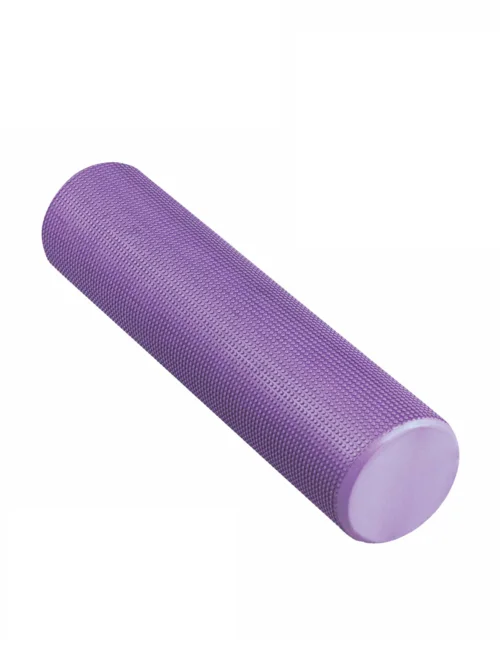 Ролик Indigo Foam roll IN022 массажный для йоги 60×15 см фиолетовый