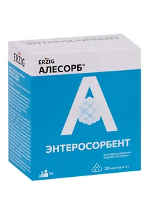 Алесорб Энтеросорбент 2 гр 20 шт саше-пакет 3+