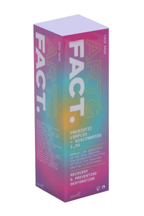 Маска ART&Fact восстанавливающая с пребиотиками / ниацинамидом 1,5% для лица 50 мл