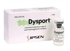 Диспорт лиоф. пригот. раствора в/м. п/к введ. 500 ЕД 1 шт