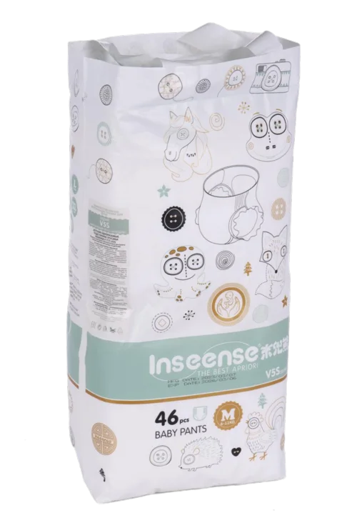 Трусики-подгузники Inseense V5S M (6-11 кг) 46 шт салат