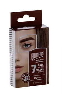 Комплект Innovator Cosmetics bronsun краска для ресниц бровей / оксидант-молоч коричн #6
