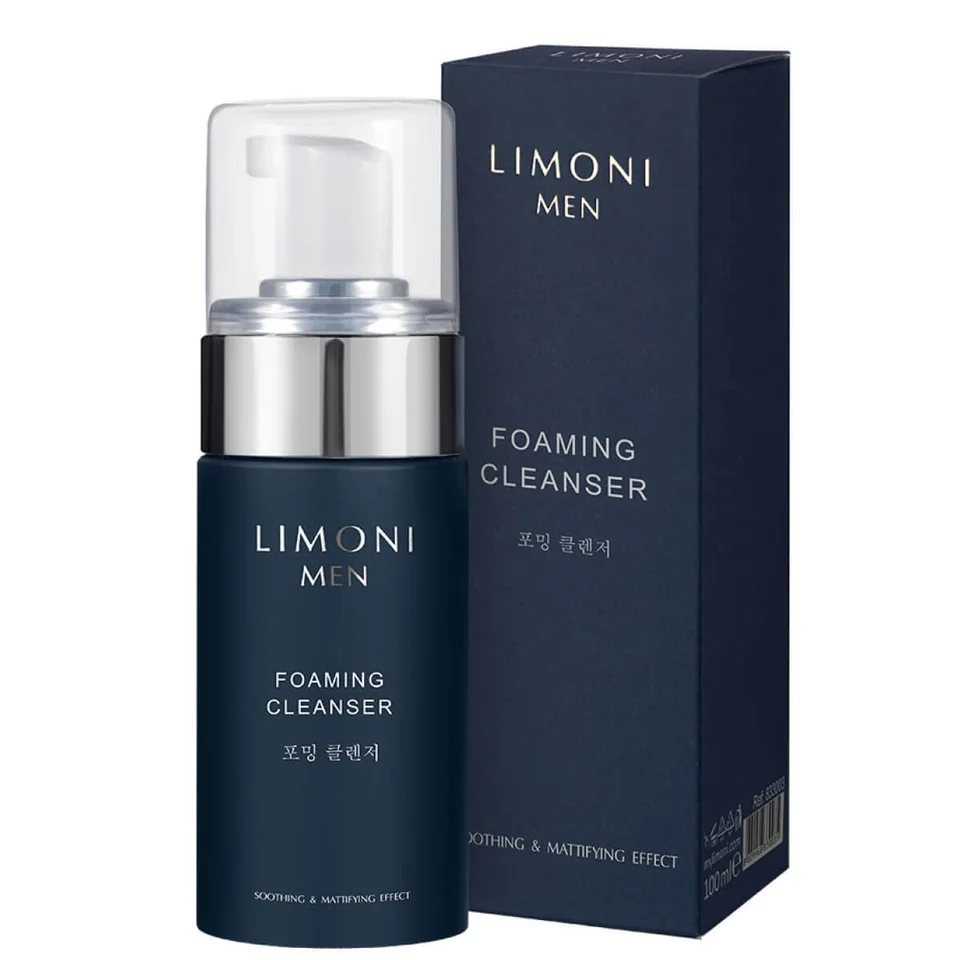 Мужская пенка для умывания для всех типов кожи Foaming Cleanser 100ml Limoni MEN