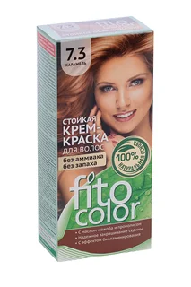 Крем-краска для волос серии Fitocolor тон 7.3 карамель 115 мл