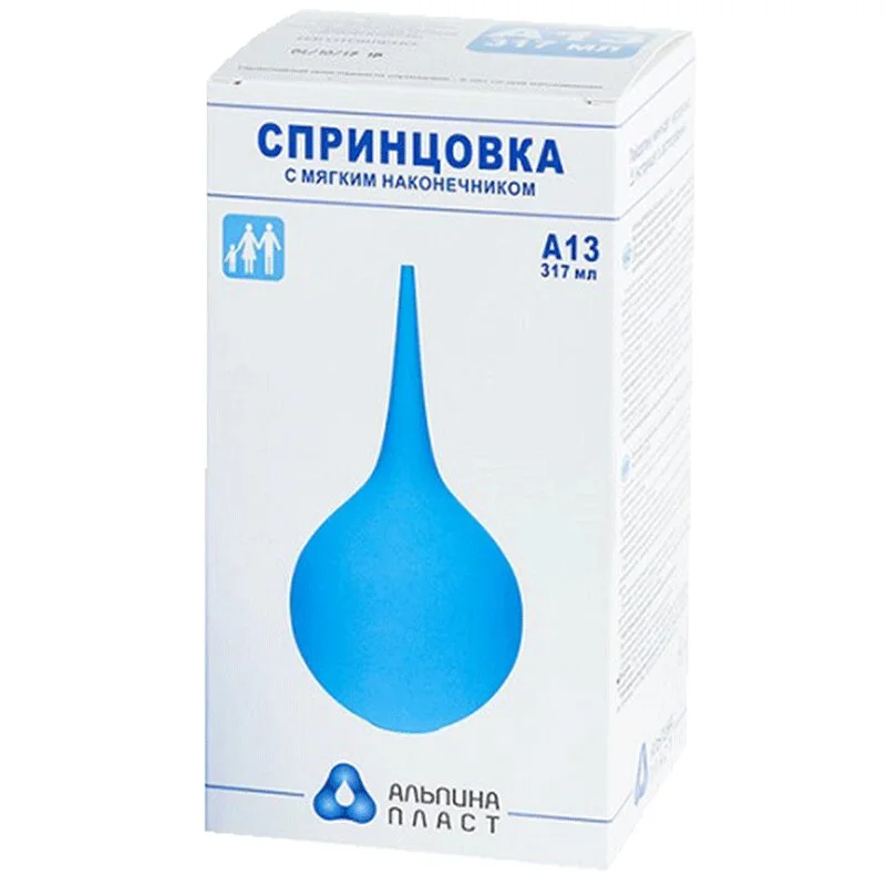 Спринцовка А-13 317 мл С Мягким Наконечником В Коробке