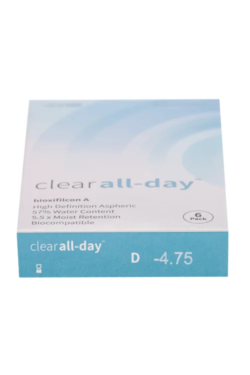 Линзы Clearlab Clear all-day контактные R 8,6 (диоптрия -4,75) 6 шт
