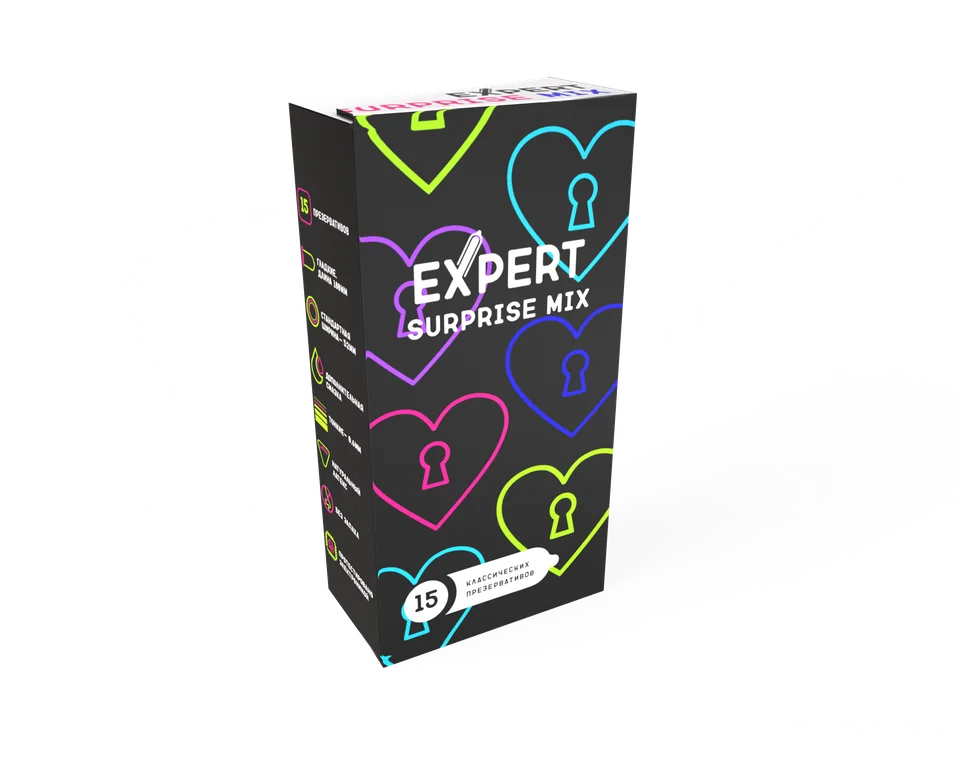 Презервативы Expert Ассорти-сюрприз 15 шт.
