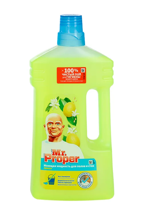 Моющая жидкость Mr.Proper для полов и стен лимон 1 л
