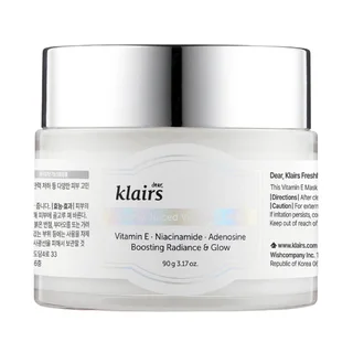 Freshly Juiced Vitamin E Mask, Несмываемая маска с витамином Е, 90 g, Dear, Klairs