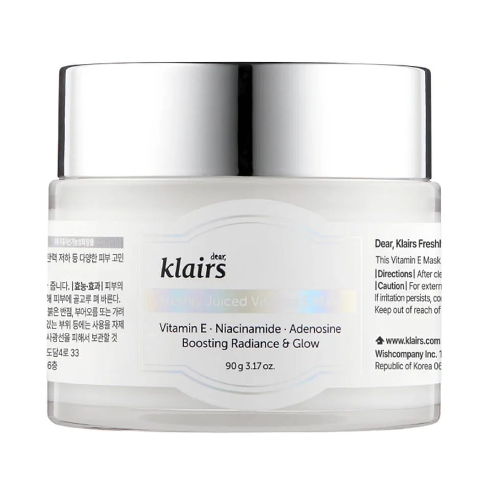 Freshly Juiced Vitamin E Mask, Несмываемая маска с витамином Е, 90 g, Dear, Klairs