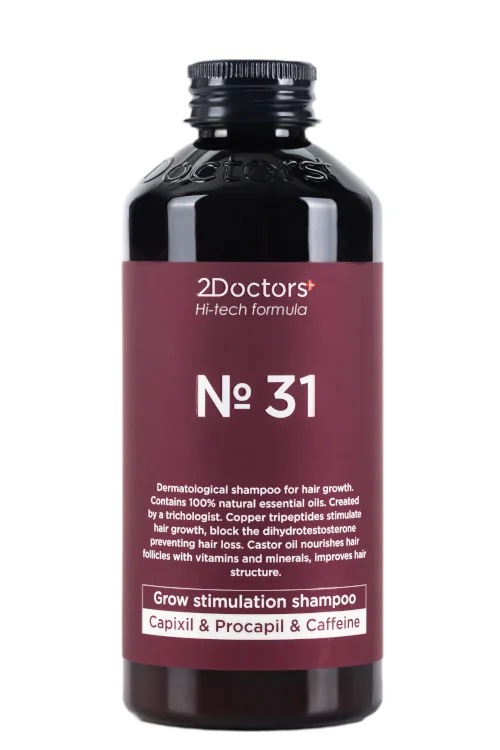Шампунь для роста волос 2Doctors "Мультипептидный с кофеином" №31 250 мл