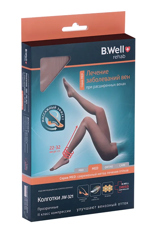 Колготки B Well компр MED 2 класс JW-321 р 5 натур