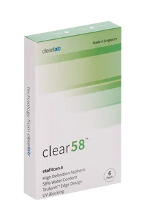 Линзы Clearlab Clear58 контактные R 8,3 (диоптрия -2,50) 6 шт