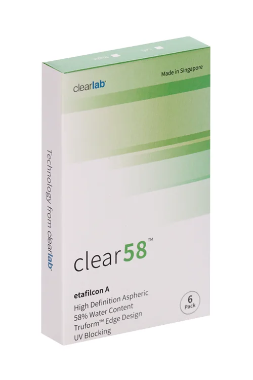 Линзы Clearlab Clear58 контактные R 8,3 (диоптрия -2,50) 6 шт