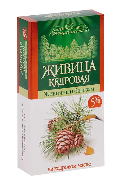 Бальзам Живичный кедровый 5% 100 мл