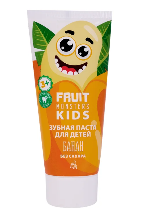 Зубная паста Fruit monsters kids Мегамонстры Банан 60 гр
