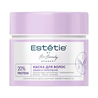 Маска Estetie 20% protein объем и укрепление для волос, 180 мл