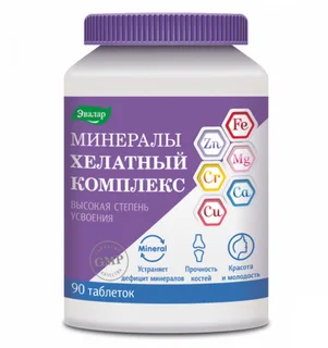 Минералы Хелатный комплекс 1,55 гр 90 шт таблетки