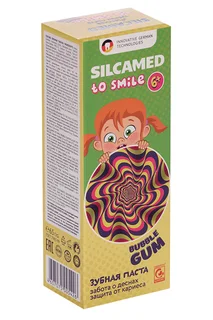 Зубная паста Silcamed to smile Bubble Gum 65 гр