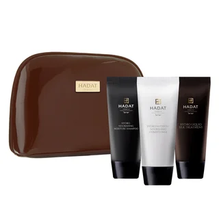 Hadat Cosmetics Hydro Silk Hair SET шелк для волос увл. шампунь 70 мл кондиционер 70 мл маска жидкий шелк для волос 70 мл косметичка