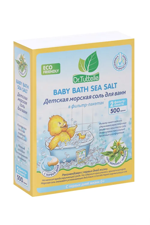 Соль морская Dr.Tuttelle для ванн дет с чередой, 500 г