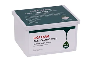 Маска Farmstay Cica Farm Daily Calming Mask тканевая для лица успокаивающая с центеллой, 350 г, 30 шт