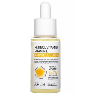 Укрепляющая ампульная сыворотка с ретинолом Retinol Vitamin C Vitamin E Ampoule Serum, 40 мл, Aplb