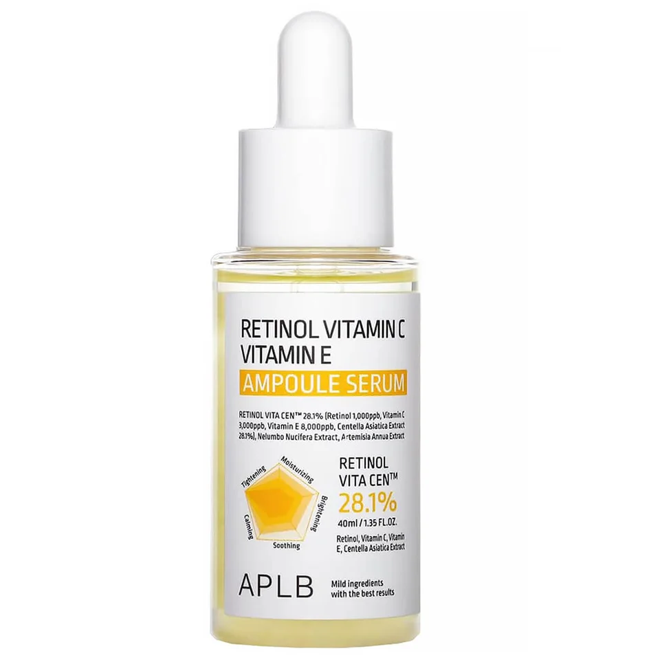 Укрепляющая ампульная сыворотка с ретинолом Retinol Vitamin C Vitamin E Ampoule Serum, 40 мл, Aplb