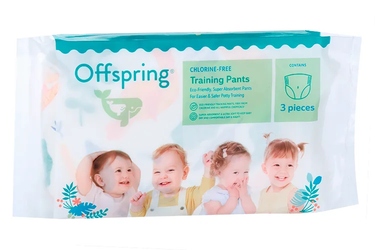 Трусики-подгузники Offspring Тревел пак M (6-11 кг) 3 шт три расцветки