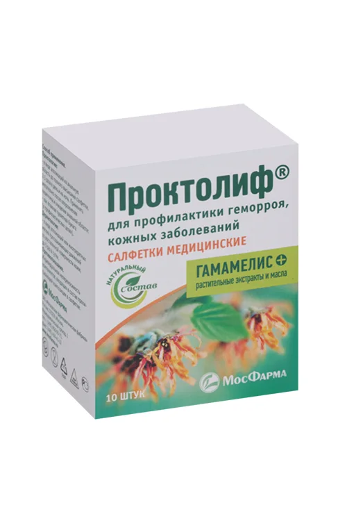 Салфетки медицинские Проктолиф, 10 шт
