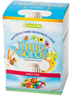 Коктейль белковый Бабл гам 200 гр Пища Богов