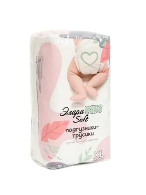 Подгузники-трусики ЭлараKids Soft детские р XL 36 шт