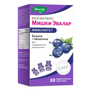 Бэби Формула Мишки Иммунитет жевательные пастилки 30 шт Эвалар