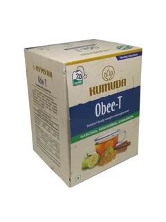 Травяной напиток Kumuda Оби-Т для контроля веса Гарциния / Пажитник / Корица 40 гр