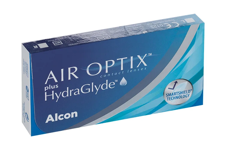 Контактные линзы Air Optix plus HydraGlyde (диоптрия -9,5) 6 шт
