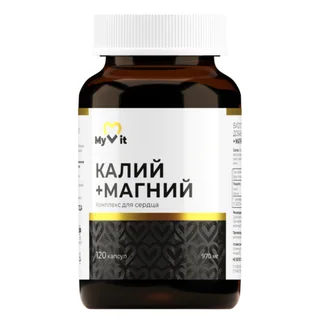 Калия цитрат+магния цитрат MyVit, 120 шт, капсулы