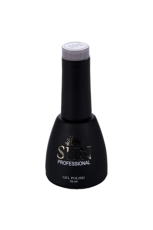 Гель-лак SUN Professional Винтаж для маникюра с поталью №555 темно-бежевый 10 мл