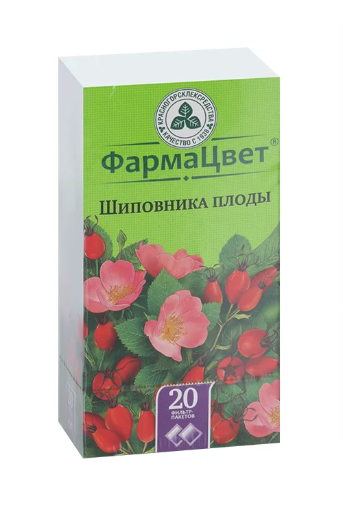 Шиповника плод ФармаЦвет 2 гр 20 шт сырье растительное-порошок