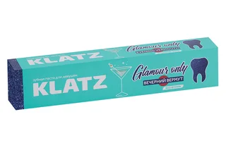 Зубная паста Klatz для девушек Glamour Only вечерний вермут без фтора 75 мл