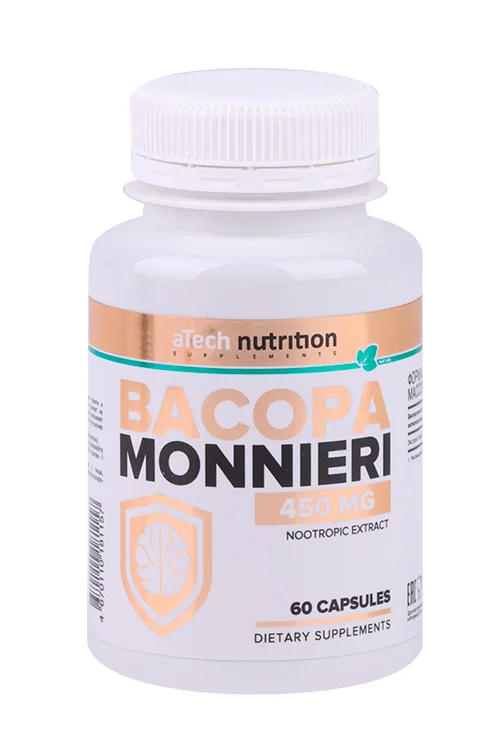 Бакопа Монье aTech Nutrition, 620 мг, 60 шт, капсулы