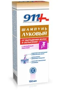 911 Шампунь луковый с репейным маслом п/выпадения 150 мл