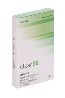 Линзы Clearlab Clear58 контактные R 8.3 (диоптрия -1,75), 6 шт