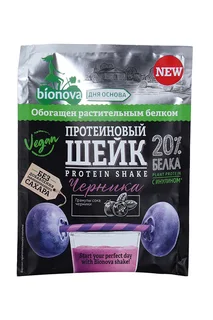 Шейк Bionova протеиновый с черникой, 25 г